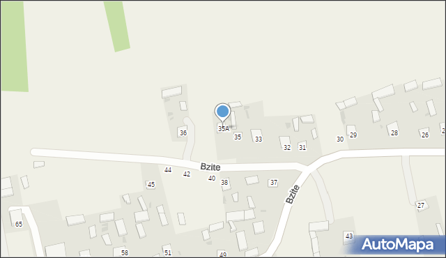 Bzite, Bzite, 35A, mapa Bzite