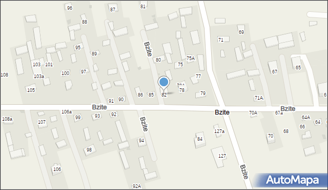 Bzite, Bzite, 82, mapa Bzite