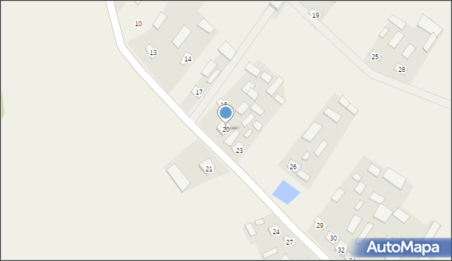 Bzowiec, Bzowiec, 20, mapa Bzowiec