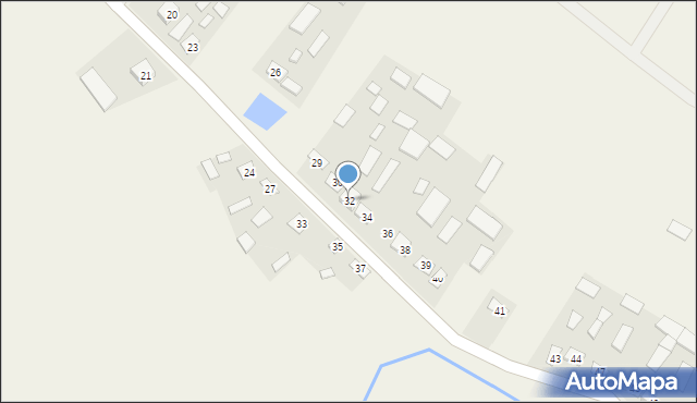 Bzowiec, Bzowiec, 32, mapa Bzowiec