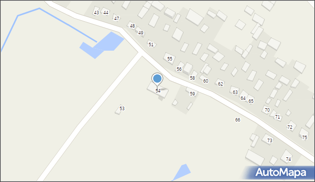 Bzowiec, Bzowiec, 54, mapa Bzowiec