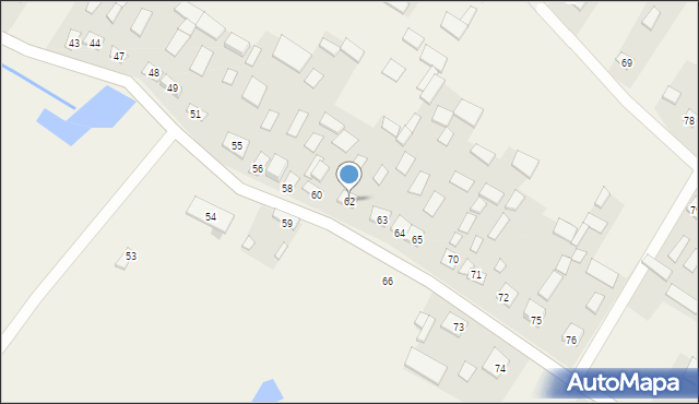 Bzowiec, Bzowiec, 62, mapa Bzowiec