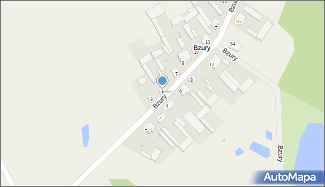 Bzury, Bzury, 5, mapa Bzury