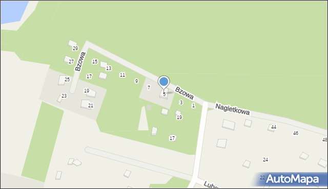 Czapielsk, Bzowa, 5, mapa Czapielsk