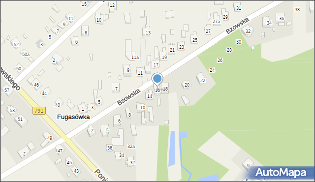 Fugasówka, Bzowska, 16, mapa Fugasówka