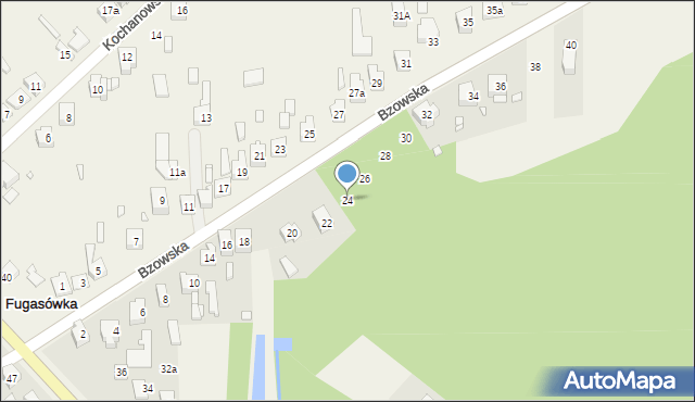 Fugasówka, Bzowska, 24, mapa Fugasówka