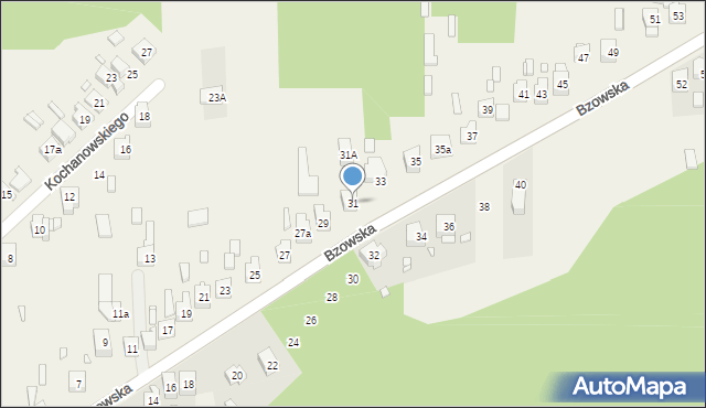Fugasówka, Bzowska, 31, mapa Fugasówka
