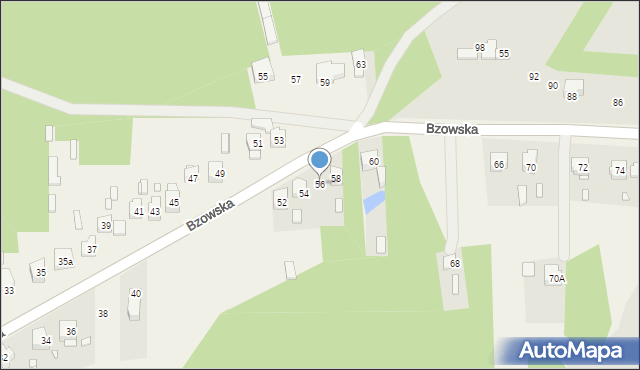 Fugasówka, Bzowska, 56, mapa Fugasówka