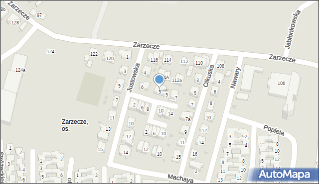 Kraków, Bzymka-Strzałkowskiego Edwarda, 3, mapa Krakowa