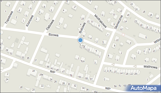 Świecie, Bzowa, 17, mapa Świecie