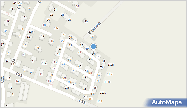 Węgrzce, C11, 49, mapa Węgrzce