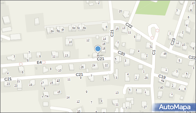 Węgrzce, C21, 20, mapa Węgrzce