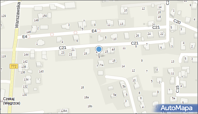 Węgrzce, C27, 9, mapa Węgrzce