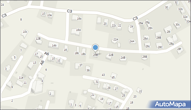 Węgrzce, C3, 20B, mapa Węgrzce