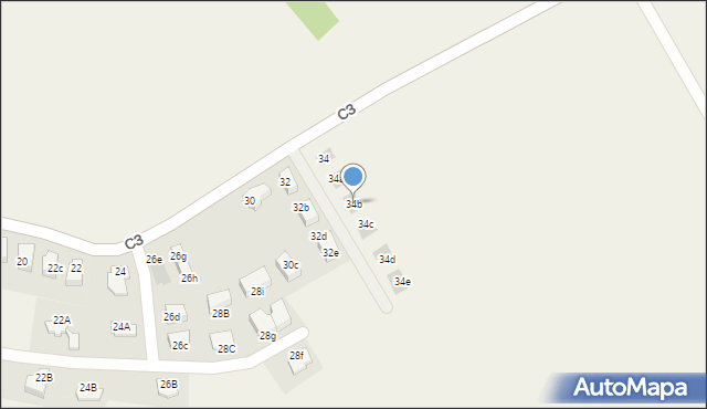 Węgrzce, C3, 34b, mapa Węgrzce