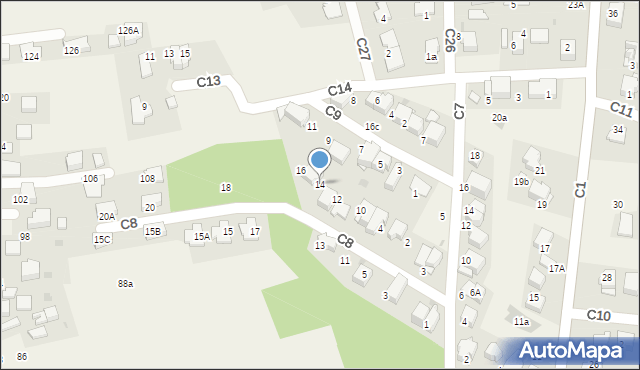 Węgrzce, C8, 14, mapa Węgrzce