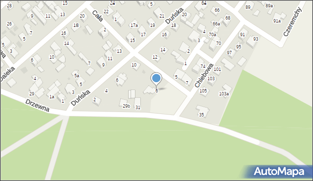 Białe Błota, Cała, 6, mapa Białe Błota