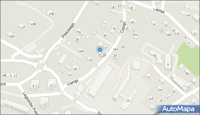 Bochnia, Campi, 41, mapa Bochni
