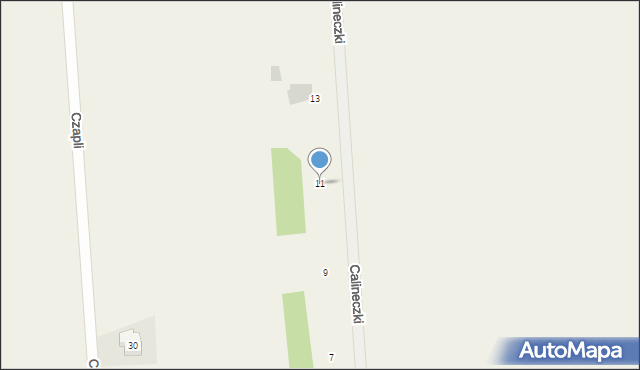 Boryszew, Calineczki, 11, mapa Boryszew