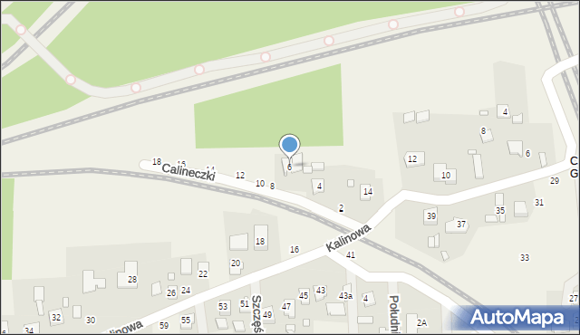 Bronisławów, Calineczki, 6, mapa Bronisławów