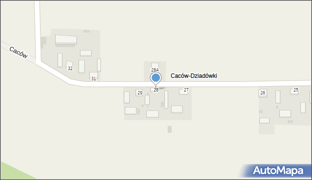 Caców, Caców, 28, mapa Caców