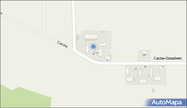 Caców, Caców, 32, mapa Caców