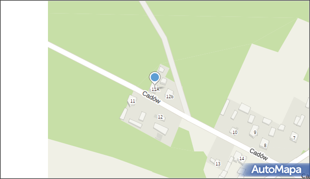 Cadów, Cadów, 11A, mapa Cadów