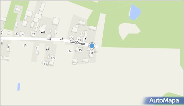 Cadówek, Cadówek, 16, mapa Cadówek