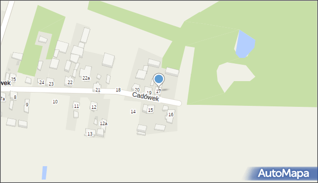 Cadówek, Cadówek, 17, mapa Cadówek