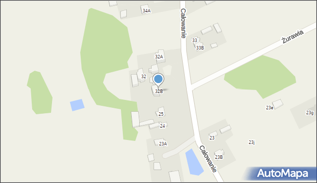 Całowanie, Całowanie, 32B, mapa Całowanie