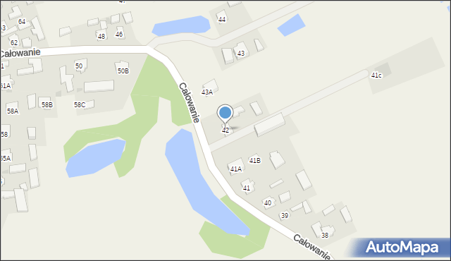 Całowanie, Całowanie, 42, mapa Całowanie
