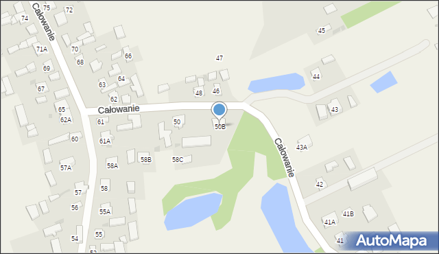 Całowanie, Całowanie, 50B, mapa Całowanie