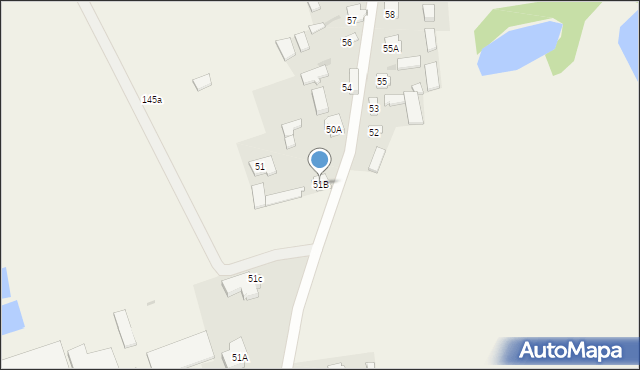 Całowanie, Całowanie, 51B, mapa Całowanie