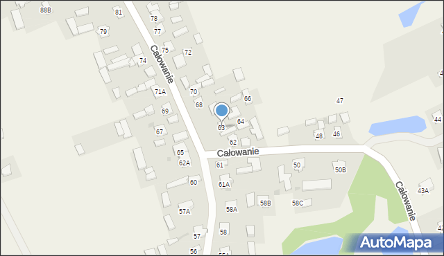 Całowanie, Całowanie, 63, mapa Całowanie