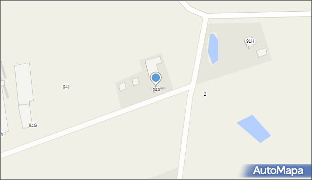 Całowanie, Całowanie, 94A, mapa Całowanie