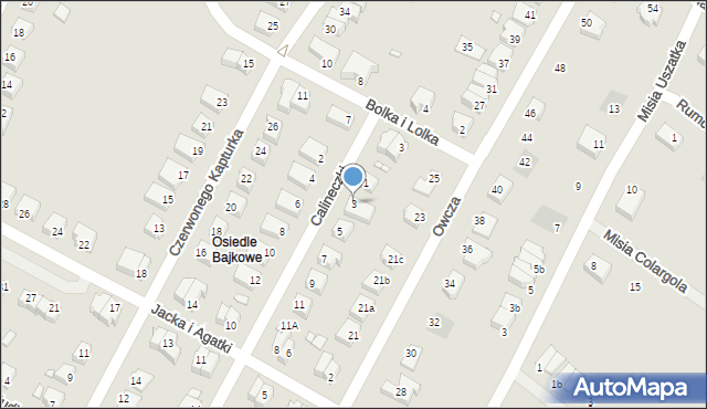 Kwidzyn, Calineczki, 3, mapa Kwidzyn