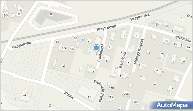 Reguły, Calineczki, 4, mapa Reguły