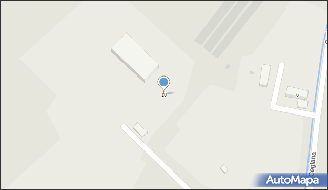 Bielawa, Ceglana, 10, mapa Bielawa