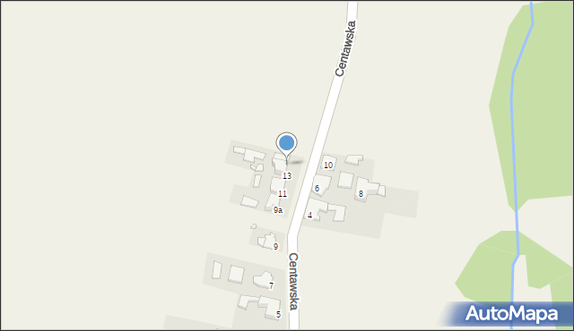 Błotnica Strzelecka, Centawska, 15, mapa Błotnica Strzelecka