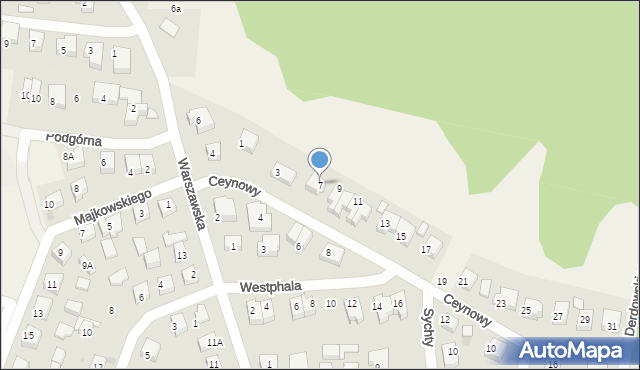 Bojano, Ceynowy Józefa, 7, mapa Bojano