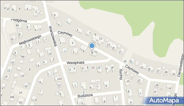 Bojano, Ceynowy Józefa, 8, mapa Bojano