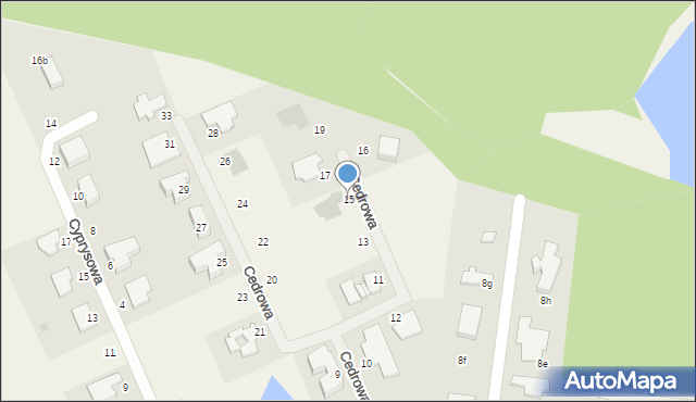 Bolesławice, Cedrowa, 15, mapa Bolesławice