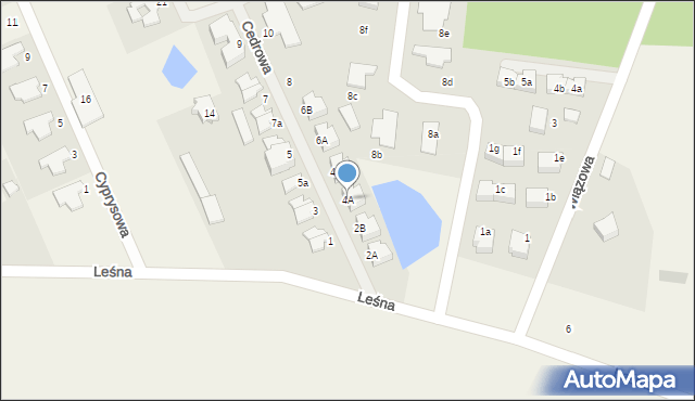 Bolesławice, Cedrowa, 4A, mapa Bolesławice