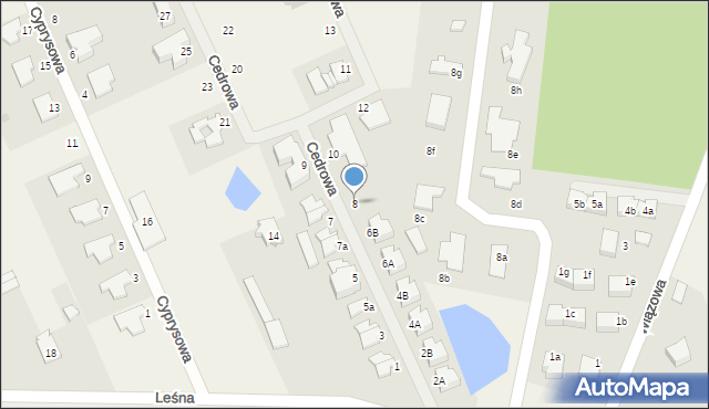 Bolesławice, Cedrowa, 8, mapa Bolesławice