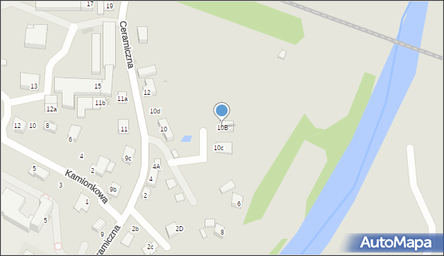 Bolesławiec, Ceramiczna, 10B, mapa Bolesławca