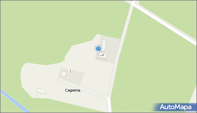 Brynek, Cegielnia, 4/A, mapa Brynek