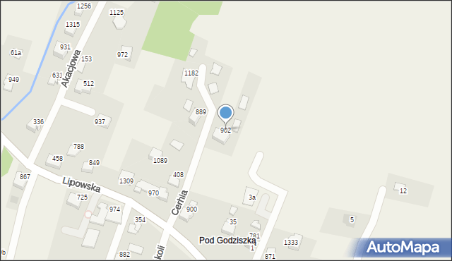 Buczkowice, Cerhla, 902, mapa Buczkowice