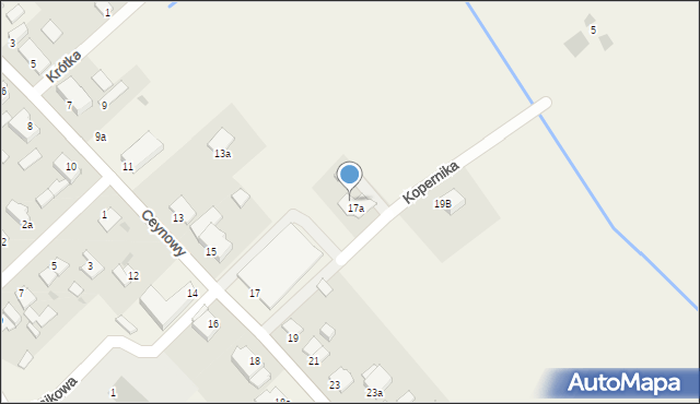 Bukowiec, Ceynowy Floriana, dr., 17b, mapa Bukowiec