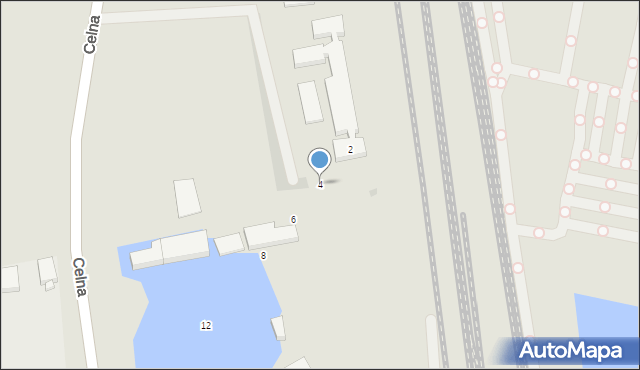 Bytom, Celna, 4, mapa Bytomia