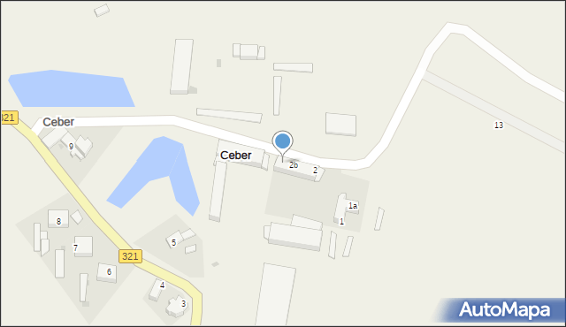 Ceber, Ceber, 2c, mapa Ceber